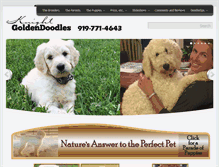 Tablet Screenshot of goldendoodlesnc.com